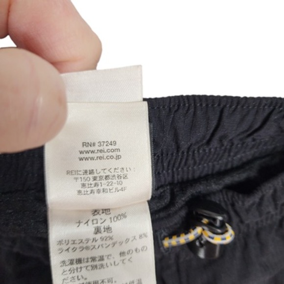 REI‎ Cargo Mountain Bike Shorts M Mens Black Padded Pockets LOGO - Picture 11 of 12